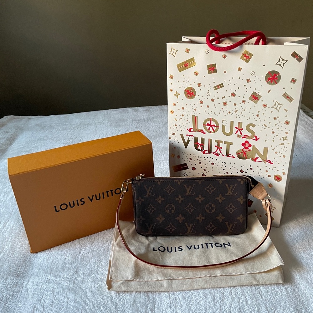 Louis Vuitton Monogram Brown Wristlet